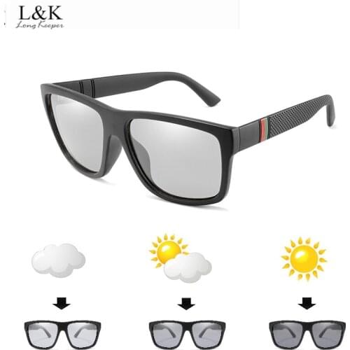 Long Keeper Driving Polarized Photochromic Sunglasses Men Chameleon Glasses Women Sun glasses Drivers Goggles Men Gafas Fasion
