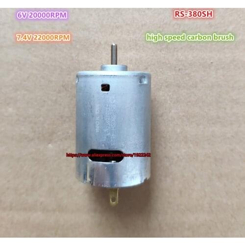 Brand new 380 airplane model motor RS-380SH 6V 7.4V 25000rpm high speed 380 DC motor