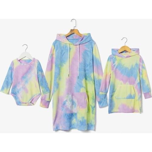 Family Matching Sweaters Christmas Dress for Mommy and Me Baby Clothes Family Look Hoodies Shirt Mom and Daughter Dress