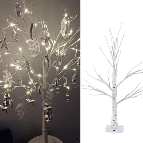 60cm birch LED light Ramadan decorations for home EID Mubarak artificial tree Kareem wedding decor lights house home light gift