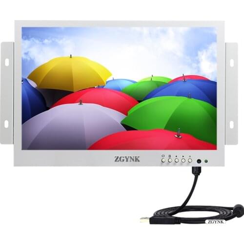 ZGYNK10.1 inch embedded white capacitive touch display open 1080P industrial control equipment medical touch IPS display HDMI co