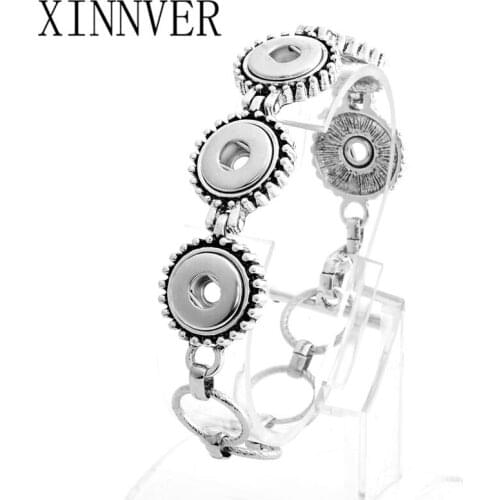 New Fashion Snaps Bracelets&Bangles Adjustable Size Fit 12mm Snap Button Jewelry Bracelet for Women