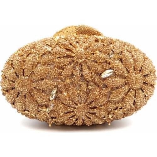 Female crystal diamond Clutch purse Women Evening Bags Hollow Out Wedding Purses Handbags Bridal Minaudiere clutches Bag wallet