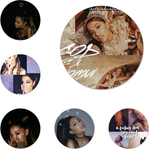 58mm Ariana Grande God is a woman Icons Pins Badge Decoration Brooches Metal Badges For Backpack Decoration
