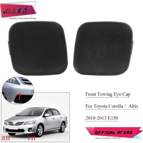 ZUK For Toyota Corolla Altis Sedan E150 2010 2011 2012 2013 Front Bumper Towing Hook Cover Lid Unpainted Trailer Eye Cap Lid