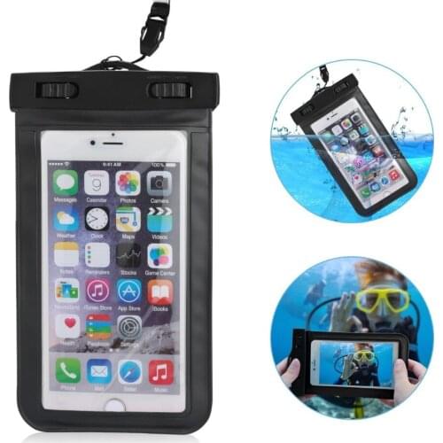 1PCS Clear Waterproof Pouch Dry Case Cover For 5.5 inch Phone Camera Mobile phone Waterproof Bags for IPHONE 5S 6 6S 7 8 PLUS X