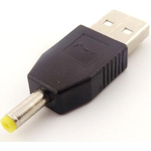 10pcs USB 2.0 Type A Male TO DC 4.0 x 1.7mm Plug 5V DC Power Supply Adapter Connector