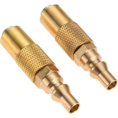 2pcs/lot 1/4inch Low Pressure Quick Disconnect/Connect Conversion Brass fit Blackstone Tabletop Grill 17"/22" Portable Gas Part