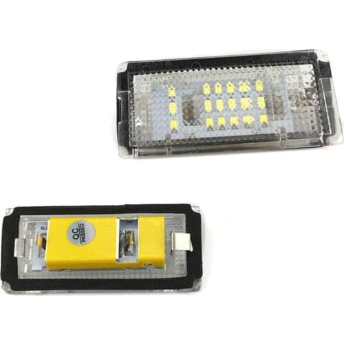 2Pcs Waterproof Bright Car LED License Number Plate Lamps Light for BMW E46 4D (98-03) 12V License Plate Lights
