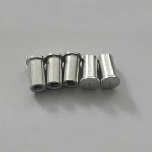 20pcs M6 aluminium alloy nuts sleeves spot welding inside thread nut weld blind hole sleeve