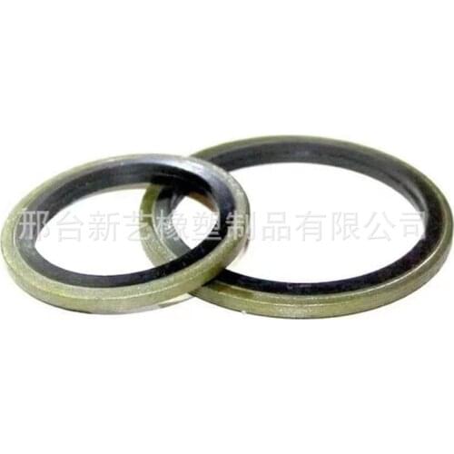 6/8/10/12/14/16mm Bonded Washer Metal Rubber Oil Drain Plug Gasket Fit M6/M8/M10/M12/M14/M16 Combined Washer Sealing Ring
