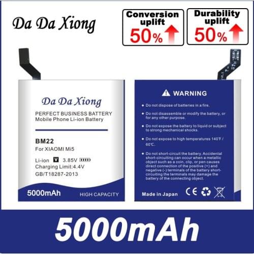 Da Da Xiong 4800mAh BM22 Battery for Xiaomi Mi5 Battery 5 M5 MI 5 cell Phone Battery