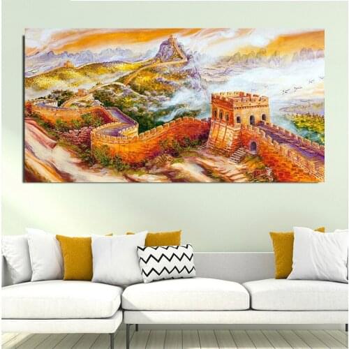 Great Wall landscape waterfall Diamond Painting Full Square Round Drill Diy 5D Diamond Embroidery Mosaic set large size YG1797
