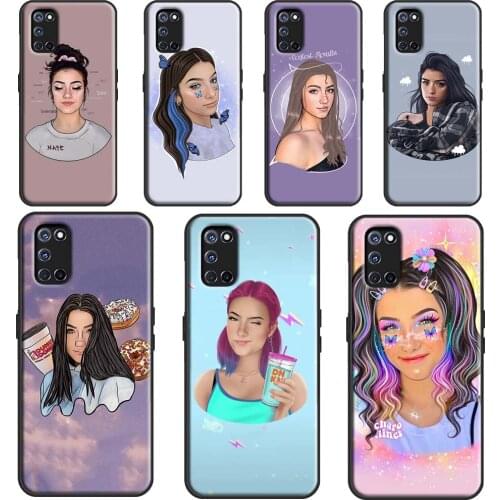 Charli Damelio Art Phone Case For OPPO Find X2 X3 Pro A1K A15 A3S A5S A52 A72 A83 A91 A93 A31 A53 A5 A9 2020