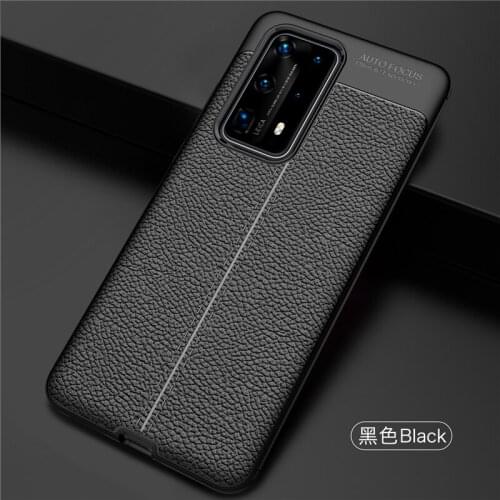 For Huawei P40 Pro Plus 5G Case Cover Leather Soft TPU Silicone Phone Bumper Back Cover For Huawei P40 P 40 Pro Plus 2020 Case