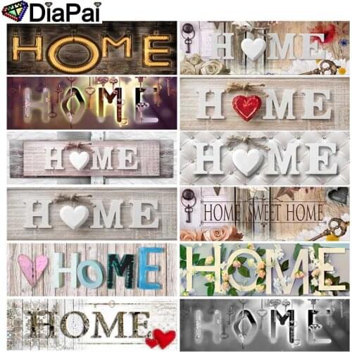 DIAPAI Full Square/Round Drill 5D DIY Diamond Painting "Flower text landscape" 3D Embroidery Cross Stitch 5D Home Decor Gift
