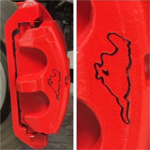 For 8pc Custom Made Gloss Black Ford Mustang Brake Caliper Vinyl Sticker Decal Car Styling