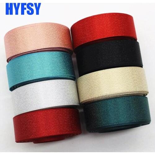 7/8 22mm double-sided gold/silver ribbon 10 yards DIY gift packaging headwear handmade materials