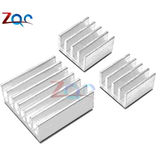 2Set/lot Adhesive Raspberry Pi 3 Heatsink Cooler Pure Aluminum Heat Sink Set Kit Radiator for Cooling Raspberry Pi 2 B