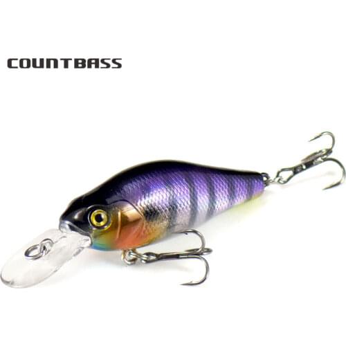 1pc Countbass Crankbait 53mm 6.6g Diving Depth 1.2-1.8m Chatterbait Wobbler Hard Plastic Fishing Lure for Freshwater Pesca