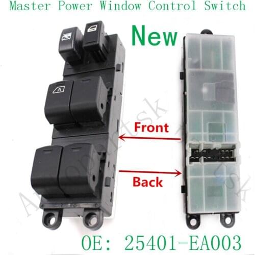 Left Side LH Master Electric Power Window Switch 25401-EA003 for Nissan Frontier 2005 - 2012 Xterra 25401EA003 LA0083600