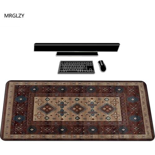 MRGLZY Mouse gamer Persian Carpet Design Unique Gamer Mouse Pad Gaming Mouse Pad 350X600MM Mousepad Keyboard Rest
