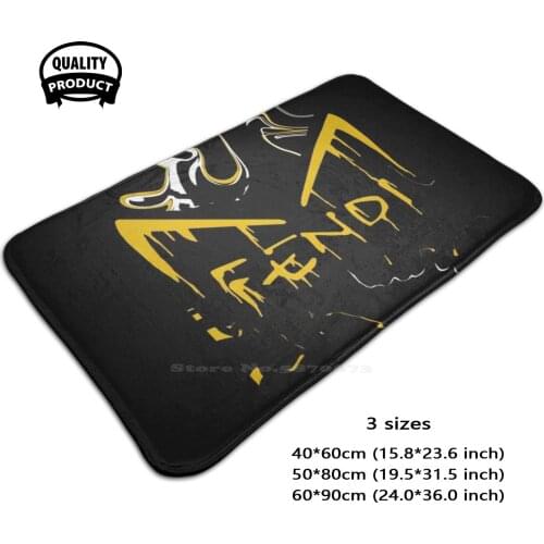 Drip 3D Soft Non-Slip Mat Rug Carpet Foot Pad Designer Roma Drip Fashion Dripping Eyes Cool Logo Streetwear Album Cover Black