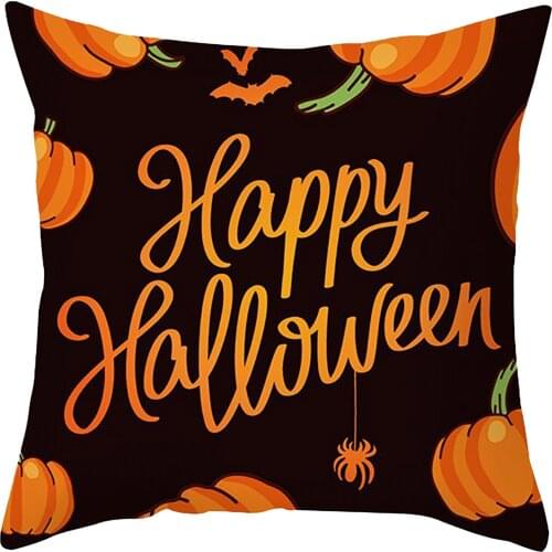 Halloween Cushion Cover Pillow Cover Letter Pillowcase High Quality Classic Fashion Home Decorative Sofa Throw Pillowcase