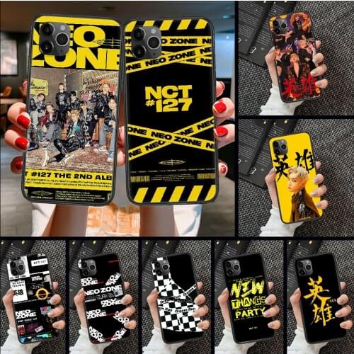 NCT 127 Neo Zone Phone Case Cover Hull For iphone 5 5s se 2 6 6s 7 8 12 mini plus X XS XR 11 PRO MAX black 3D waterproof pretty