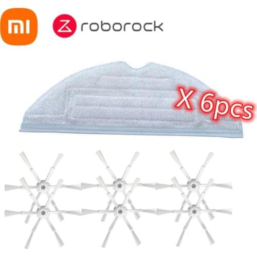 Original Xiaomi Roborock S7 S7 Max S7 maxv vacuum robot replaceable Mop cleaning cloth 3 / 5 / 6 corner side brush parts