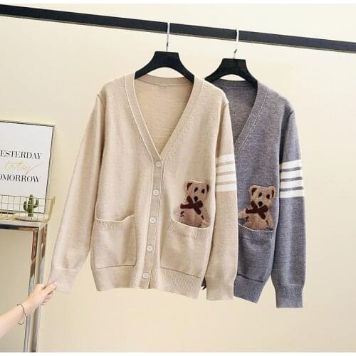 Striped Plus Large Size Oversize Korean Style Fashion Pullovers For Autumn WomenS Clothing Ladies Sweater 2021 Tops Blouses