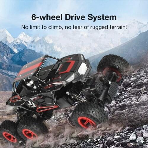 RC Cars Toys for Children D819 1/14 2.4GHz 6WD RC Rock Crawler Buggy Climbing Off-Road Car Truck Kids Amphibious Toy