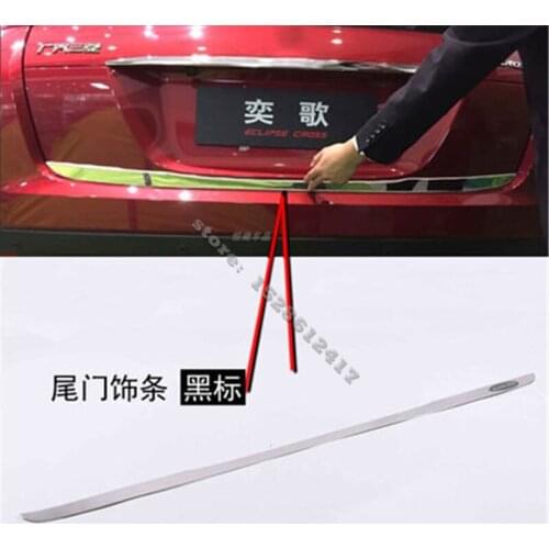 High quality stainless steel Rear Trunk lid trim cover Trunk light bar for Mitsubishi Eclipse Cross 2018-2020 Car Styling