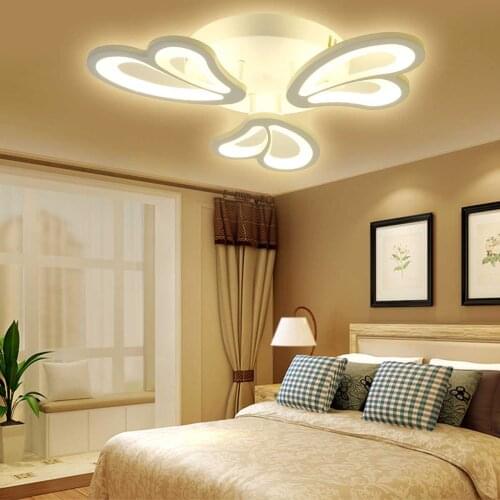 36W Modern LED Ceiling Lights Acrylic Circle Ring Flush Mount LED Fixture Lamp for Bedroom Living Room Decor AC110-220V