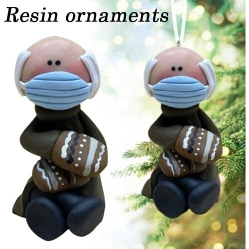 Handmade Bernie Resin Ornament Cartoon Character Decoration Modern Simple Home Car Crafts Pendant XHC88