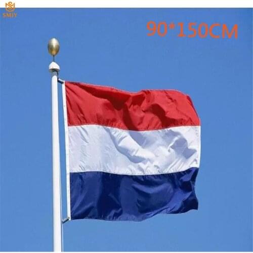 High Quality 90 * 150cm Activity / Festival Outdoor Indoor Home Decor Netherlands National Banner Polyester Flag