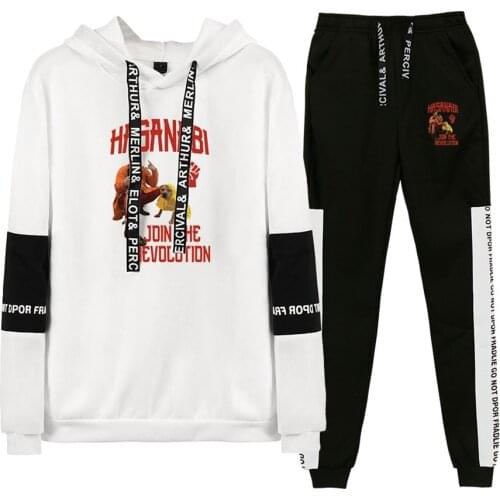 WAWNI Hasan Piker Hoodie Sets Casual Clothes Cosplay Pullover Pants Unique Hoodies Two Piece Set XXS-4XL Hip-hop 2 Piece Suit