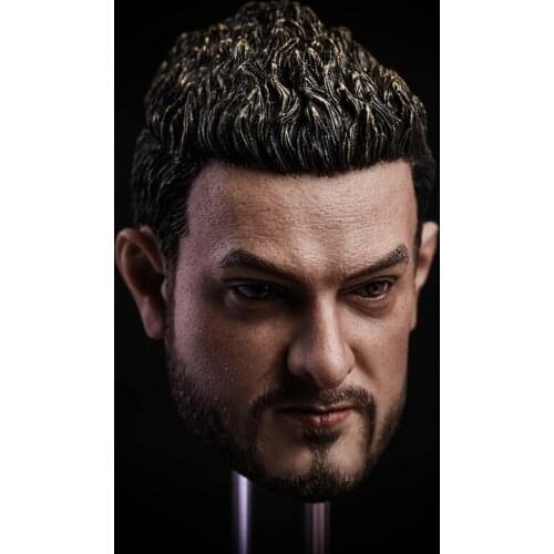 1:6 Indian Movie Emperor Aamir Khan Head Sciplt Carved Model fit 12"Action Figure Doll Collection Toy