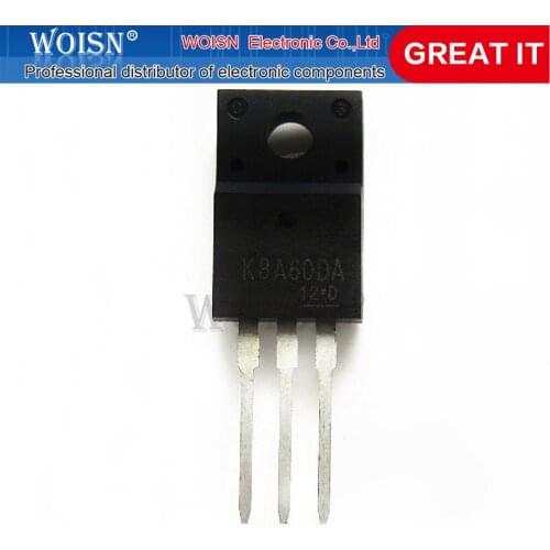 10PCS K8A60DA TO-220 TK8A60DA TO-220F 600V 7.5A new original In Stock