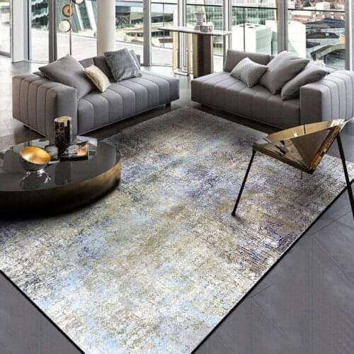 Free Shipping Modern Nordic Style Abstract Carpet Multicolor Ink Pattern Living Room Rug Home Decor Bedroom Blue Floor Mat Rugs