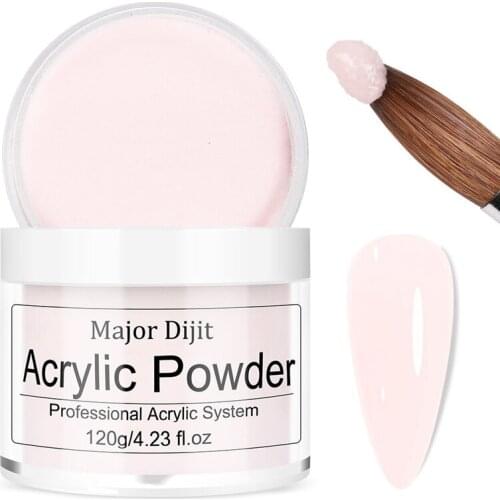 Major Dijit Acrylic Powder Nail Extension Crystal Powders Nail Carving Crystal Polymer Builder for Nails Art120G