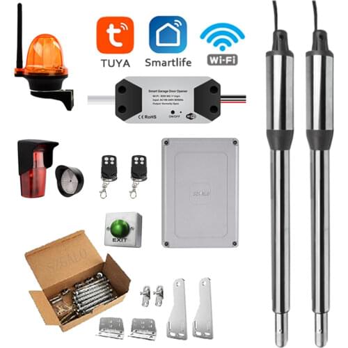 WIFI Automatic Gate Opener for home farm villa Swing Gate for 16' Long or 650 lb easier opens gate Galo PKM-C01 Linear Actuator