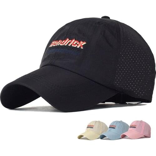 Outdoor Sport Mesh Baseball Cap Spring Summer Fashion Letters Embroidered Adjustable Men Women Caps Quick Drying Cycling hat