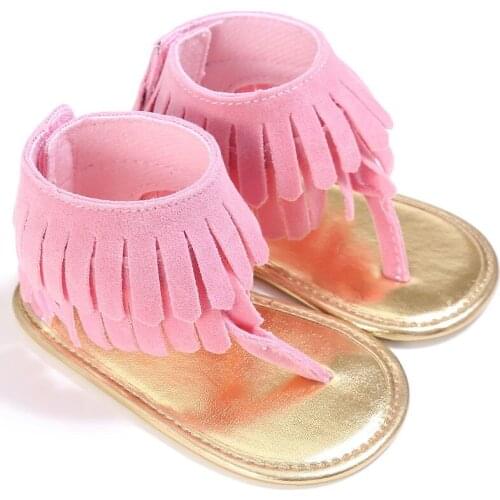 Stylish Cute Infant Girls Summer Sandals casual tassels Toddler Baby Princess Soft Sole Shoes one pairs