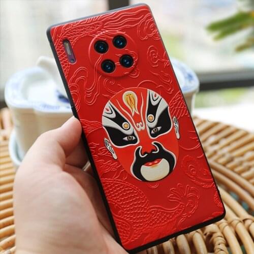 For Huawei Mate 30 Pro Mate 30 Case 3D Relief Pattern Soft Silicone Shockproof Back Cover for Huawei Mate30 Pro Funda