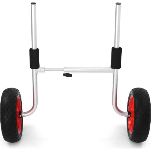 50KG 65KG Loading Capacity Detachable Kayak Trolley Energy-saving Two-wheeled Kayak Carrier Cart Portable Kayak Carrier Trolley