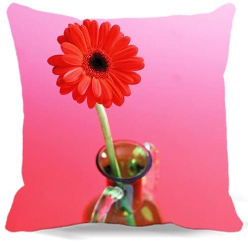 Red yellow White Chrysanthemum Square Pillow Case Bedding car sofa home decoration Cushion cover 16" 18" 19" 20" 24" 9 style