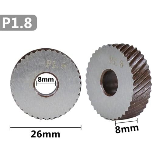 Metal lathe wheel knurling tools diameter 26mm anti slip diagonal thick knurling wheel 2pc 1.8mm