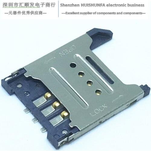 MUP C717 card holder, flip-top, six-pin, mobile phone, SIM card holder 6P