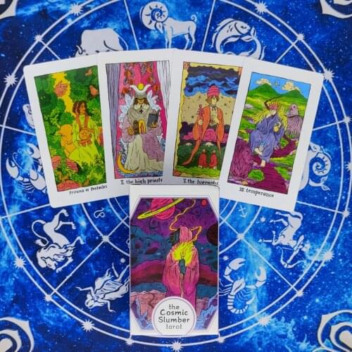 New The Cosmic Slumber Tarot Cards And PDF Guidance Divination Deck Entertainment Parties Board Game Support Drop Shipping 80Pcs